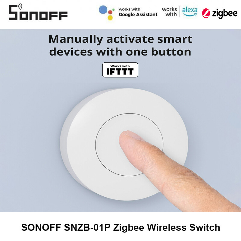 SONOFF SNZB-01P Zigbee Smart Wireless Button for Home Automation and Scenes