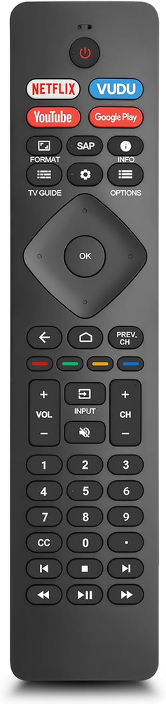 Philips Smart TV Replacement Remote for 4K UHD and LED Models