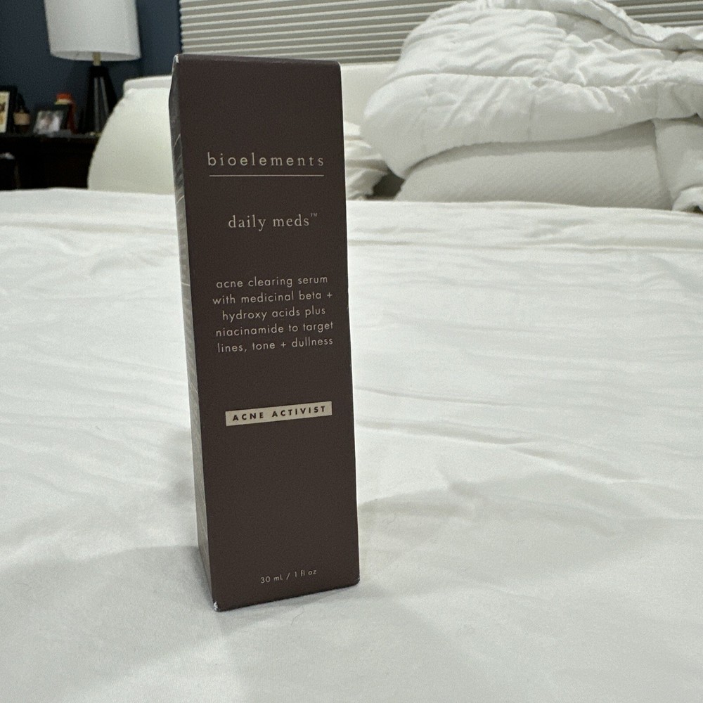 Bioelements Daily Meds Acne Activist Clearing Serum 30ml Exp 8/2026 NIB Unopened