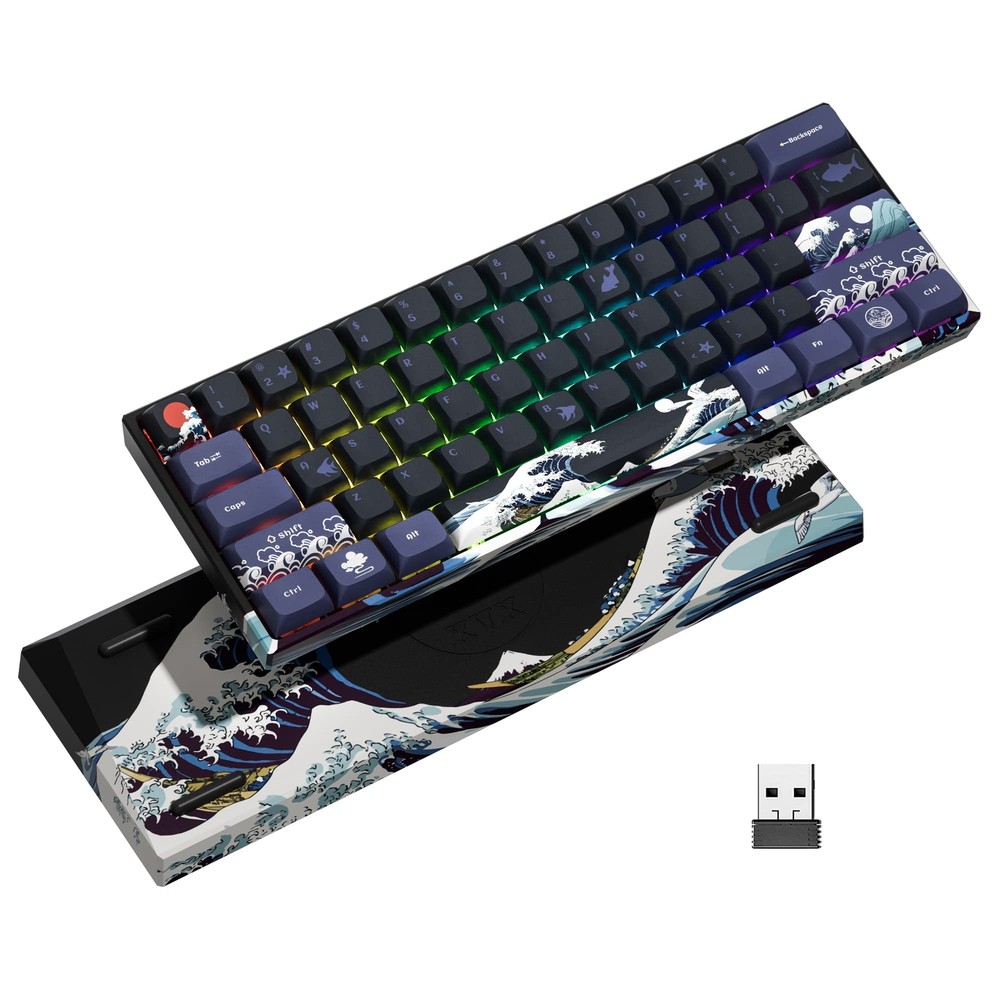 XVX 60% Rechargeable RGB Wireless Mechanical Gaming Keyboard Mini 60