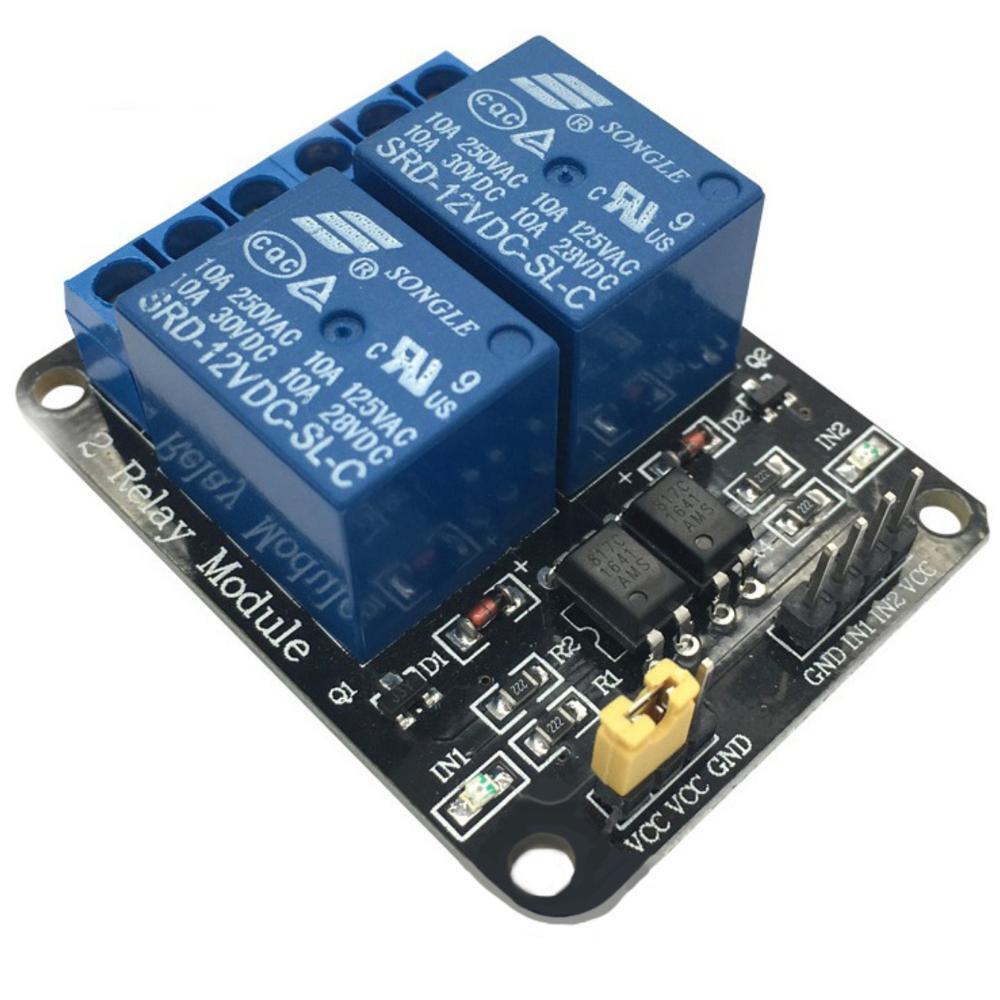 2 Way 2 Channel Relay Module PCB Board 5V with Optocoupler Protection Relay