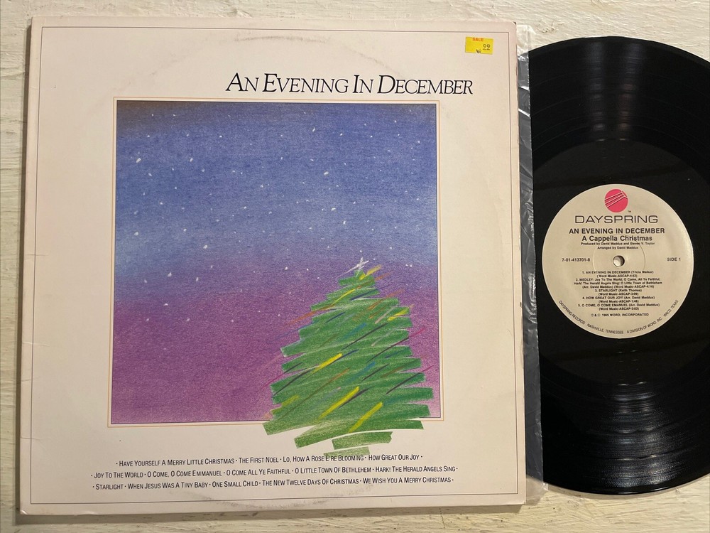An Evening In December LP Dayspring V/A Christmas Holiday Xian Religious EX!!!