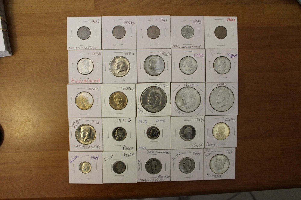 Starter Coin Collection - Silver Uncirculated - Proof - Lot of 25