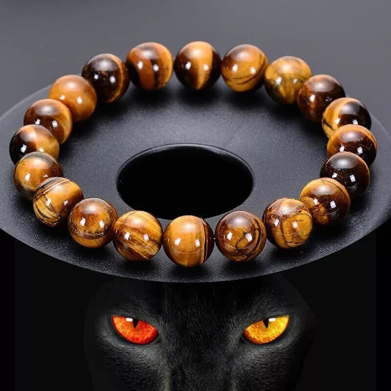 Handmade Tiger Eye Bracelet - Natural Stone Gift for Him & Her! BUY NOW!A1-image