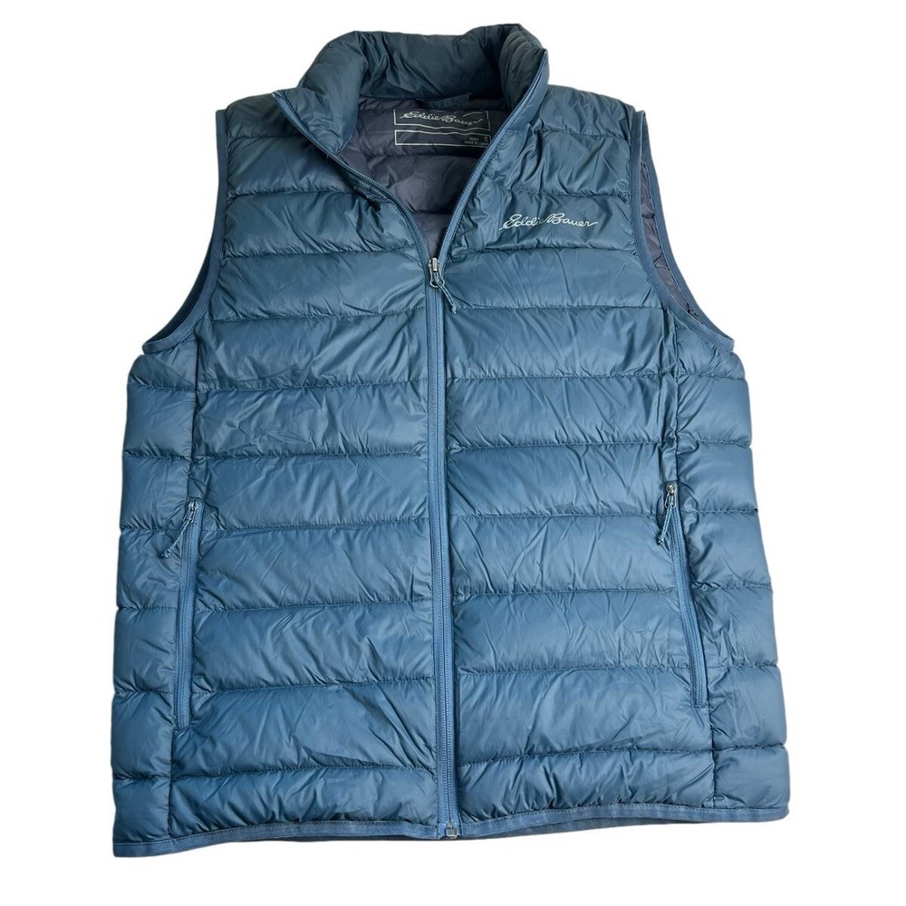 Eddie Bauer Mens Small Puffer Vest with Premium Goose Down