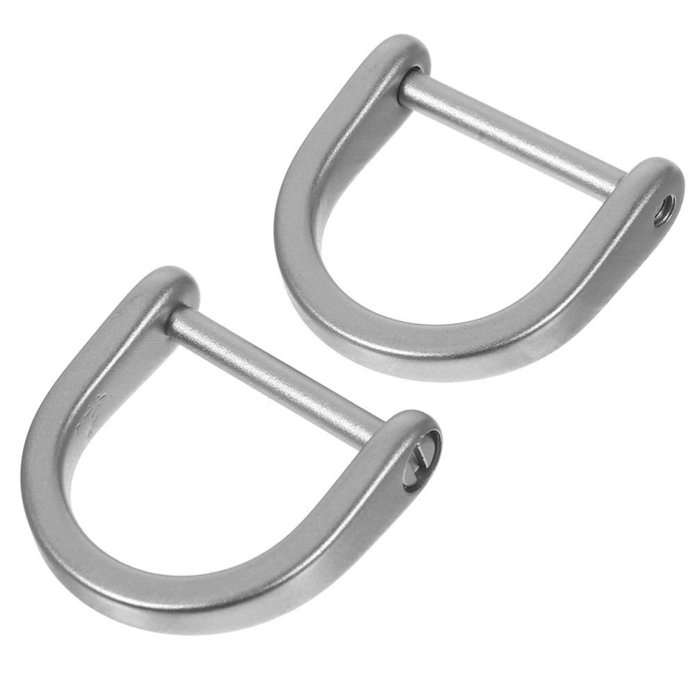 2 Pcs D-Ring Horseshoe Buckles for Bags and DIY Craft Hardware