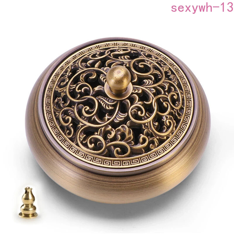 Home Decor Copper Incense Burner Indoor Aromatherapy Incense Coil Holder