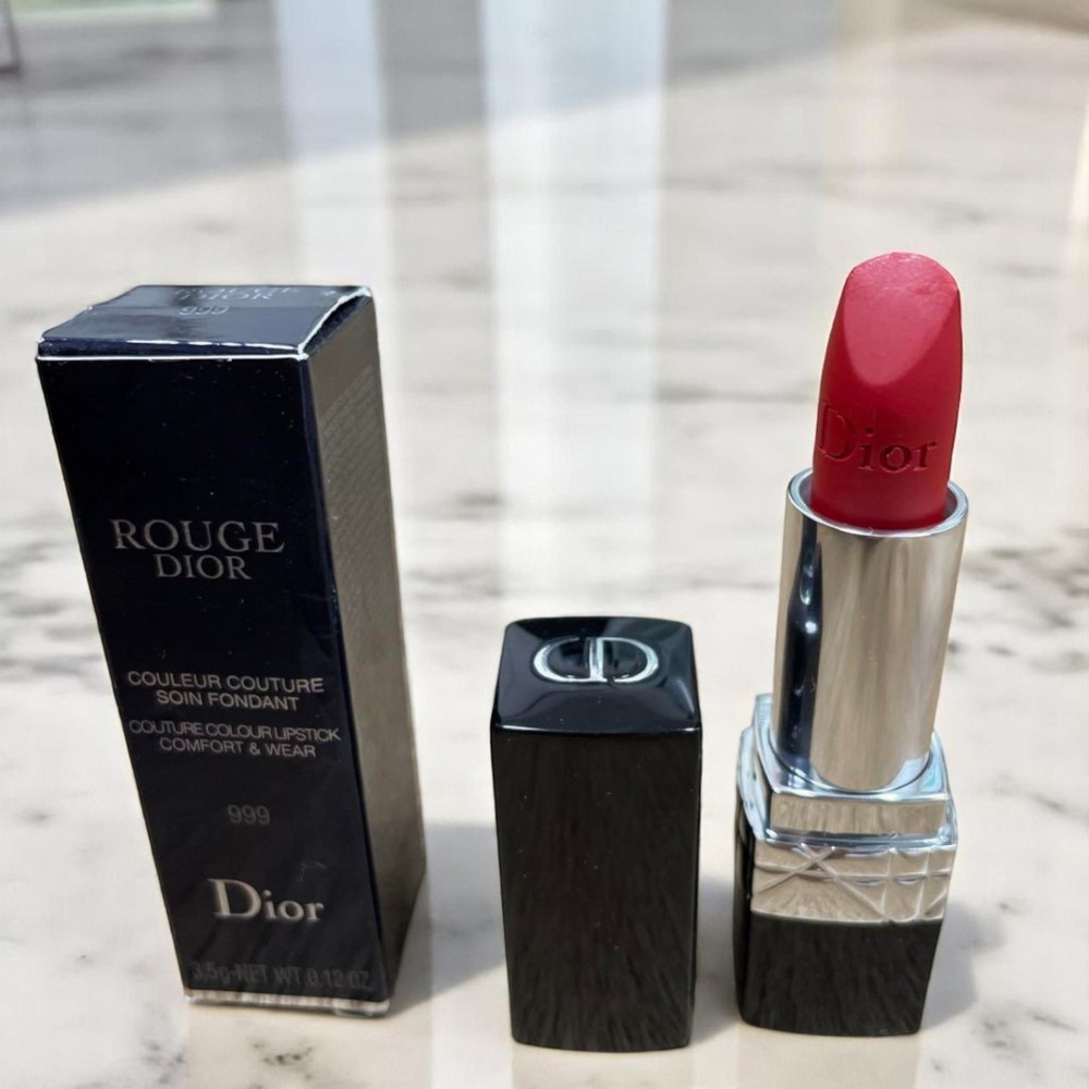 Dior Rouge 999 Lipstick 3.5g - Iconic Red Makeup Beauty