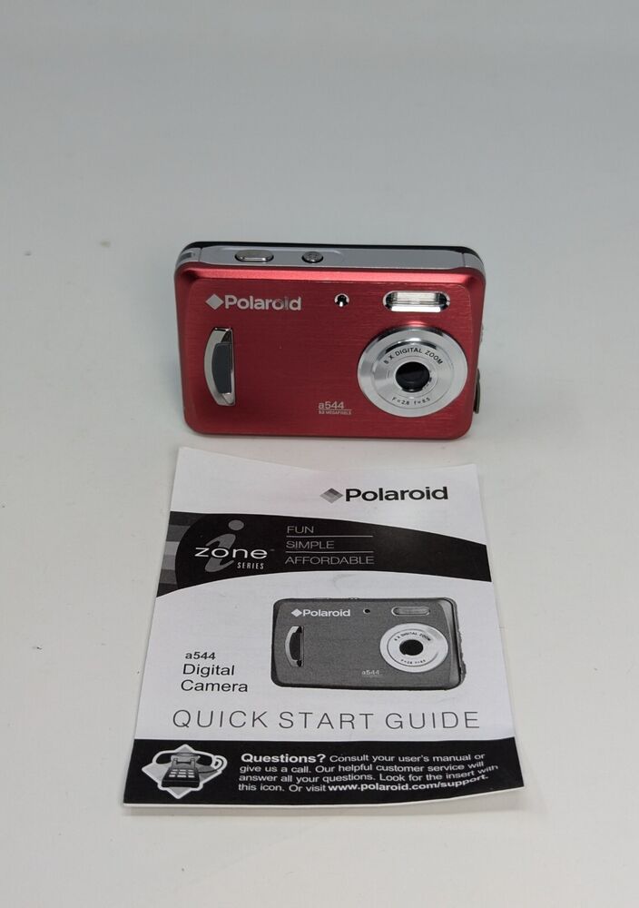 Polaroid a544 5.0 Megapixel Point and Shoot Digital Camera with manual, tested