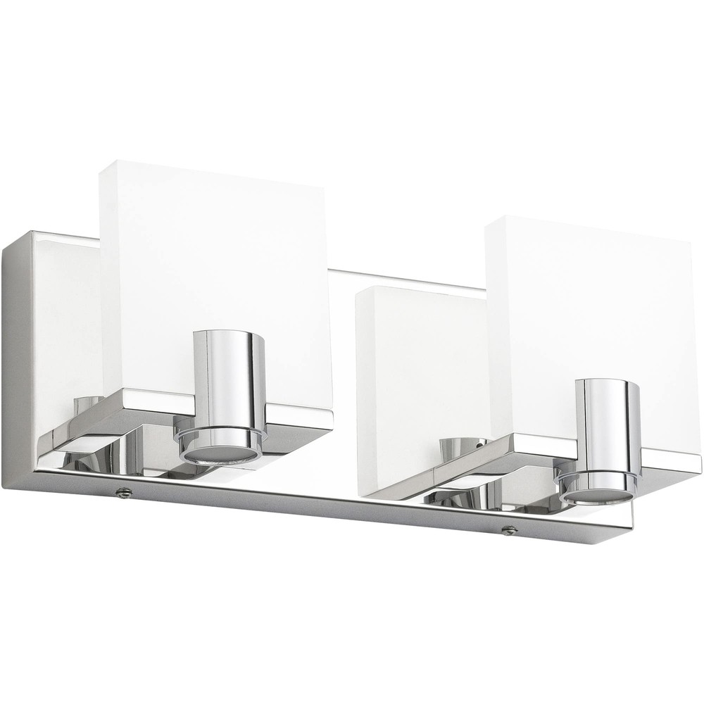 Modern Dimmable LED Bathroom Vanity 2 Light Fixtures Chrome Finishing Bath Wa...
