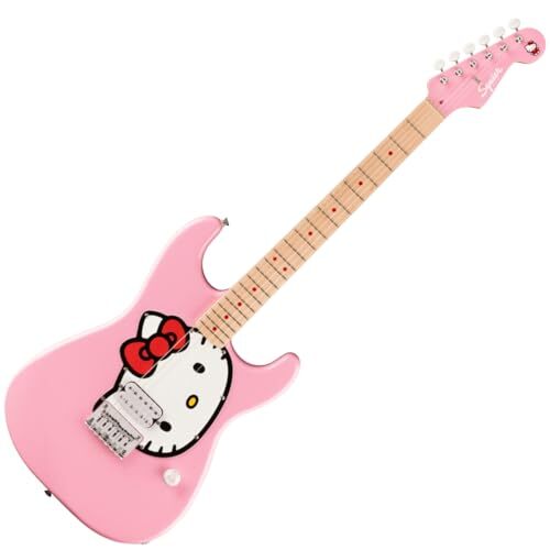 Squier by Fender Hello Kitty Stratocaster Limited Edition with Gig Bag Pink