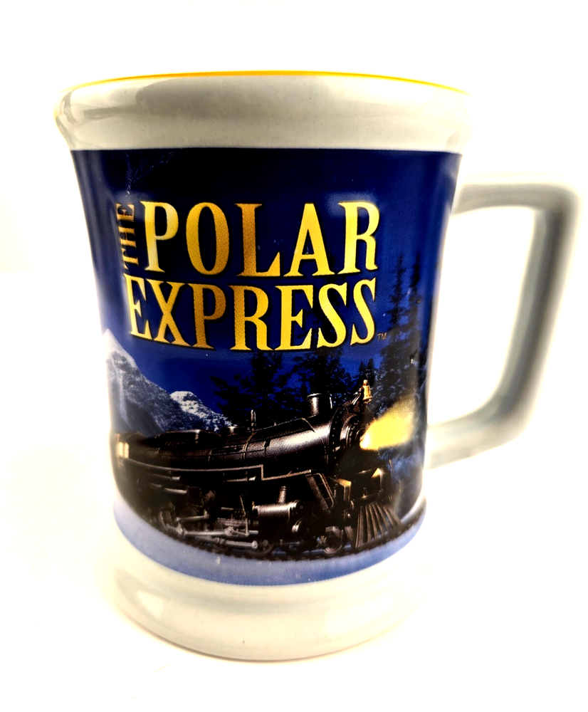 Polar Express 3D Raised Train BELIEVE Christmas Mug