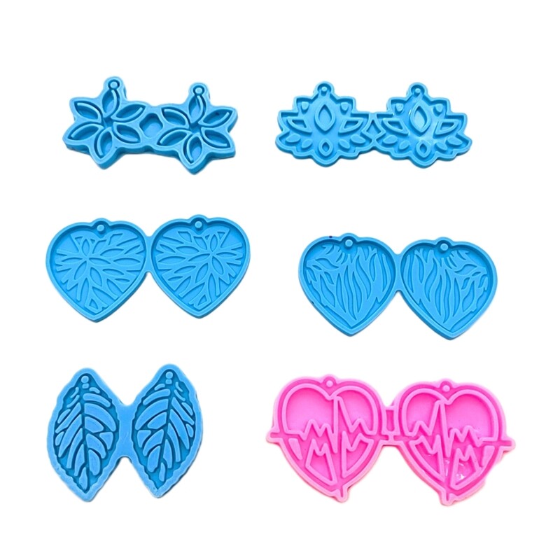 Resin Jewelry Molds for Epoxy Earrings and Keychains DIY Craft