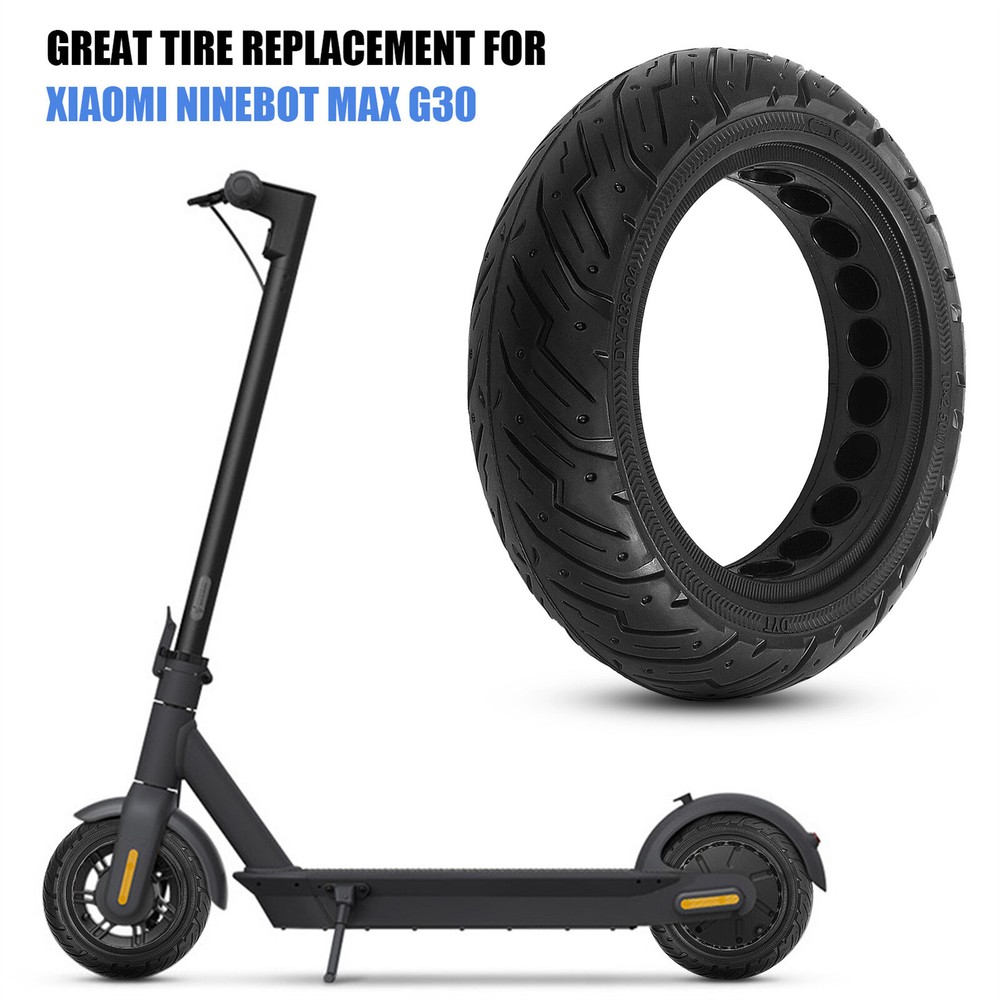 10x2.5 Inch Solid Tire Wheel for Ninebot Segway Max G30 G30P Electric Scooter