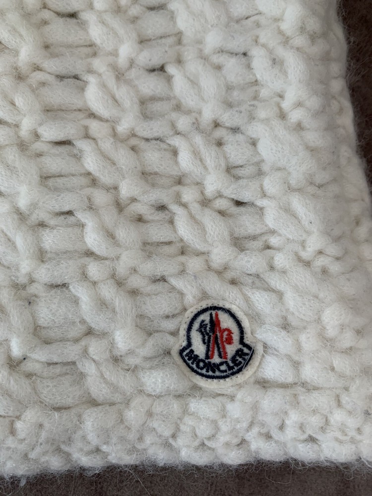 Moncler snood scarf and beanie set for winter warmth