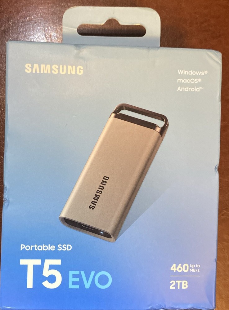 SAMSUNG T5 EVO Portable SSD 2TB MU-PM2TOG/WW NEW Sealed