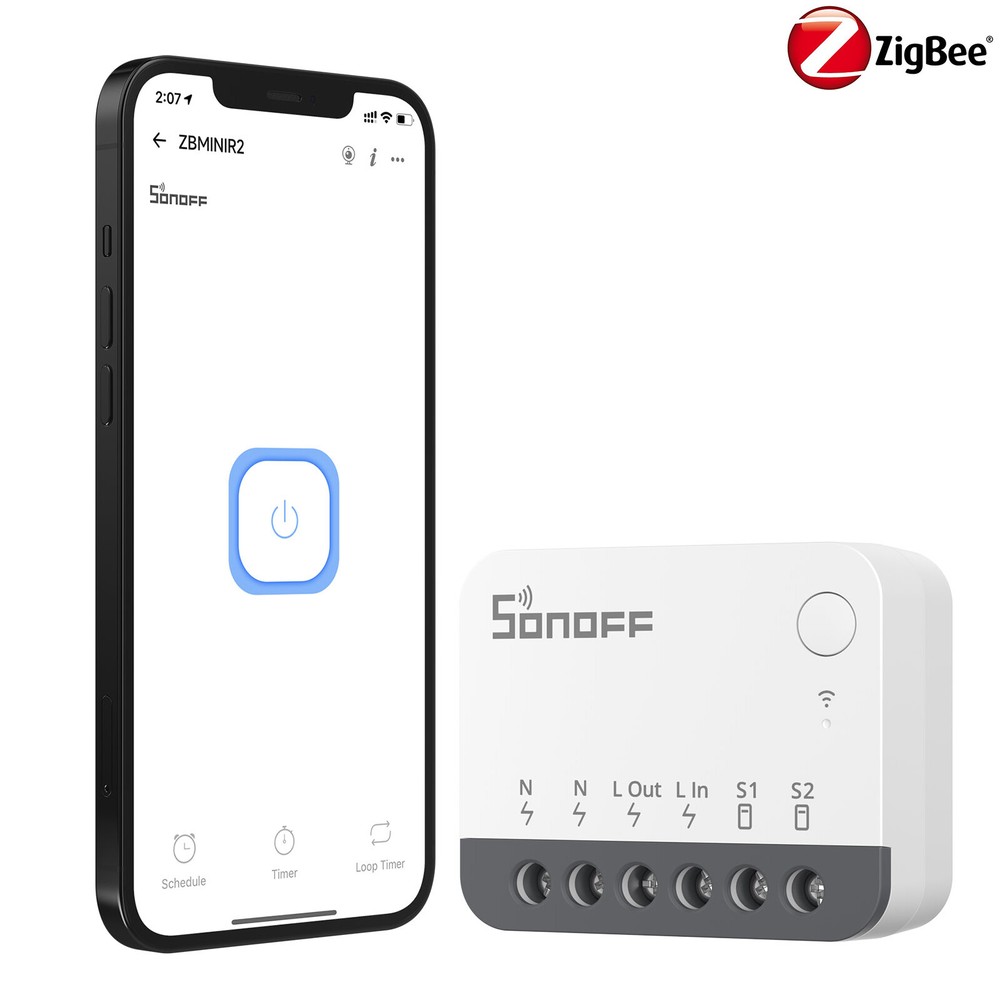 SONOFF ZBMINI R2 Zigbee Smart Switch Module with App Voice Control Timer Remote