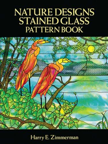 Nature Designs Stained Glass Pattern Book by Harry E Zimmerman: New