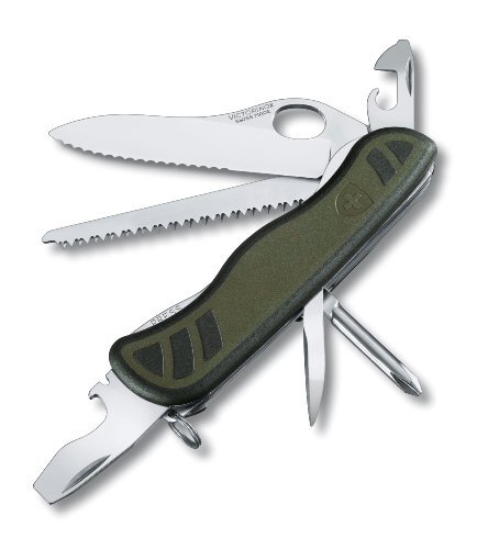Victorinox Soldier Swiss Army Knife with Large Blade and Multi-Tool Functions