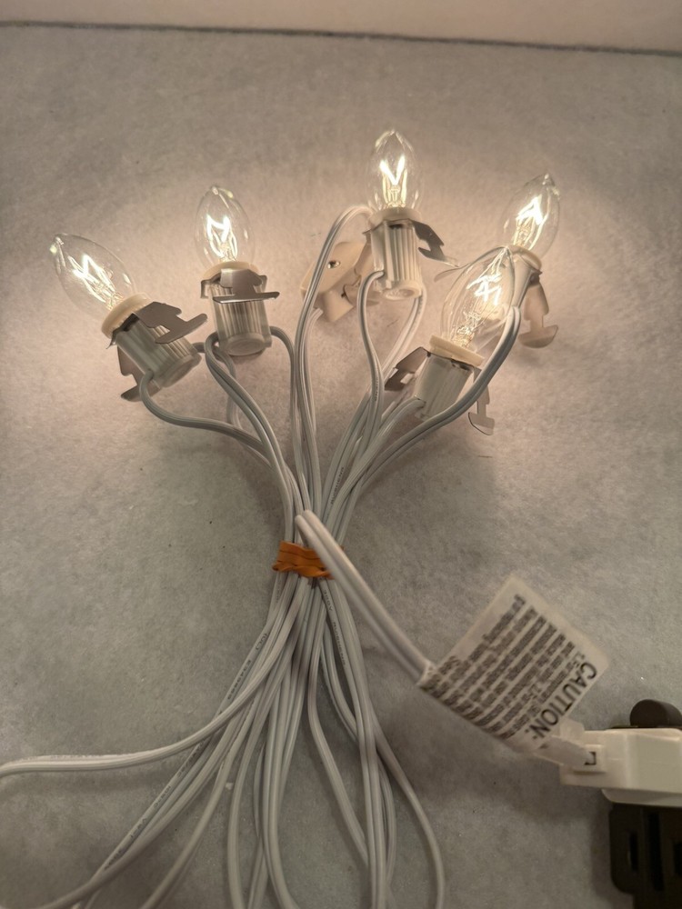 4 Socket Light Cord Set Dept 56 Lemax Christmas Village Sets On/Off Switch C7