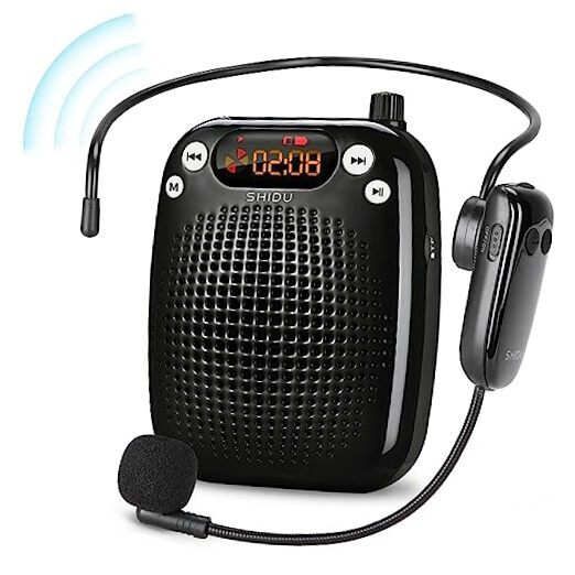 Voice Amplifier,  Wireless Voice Amplifier 10W Rechargeable Portable PA System-image