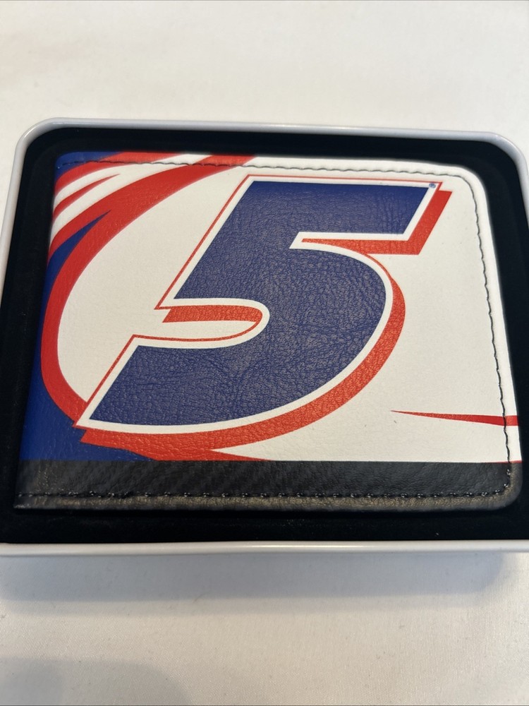 NASCAR Kyle Larson #5 Racing Logo Vegan Leather Bi-Fold Wallet Officially Licensed
