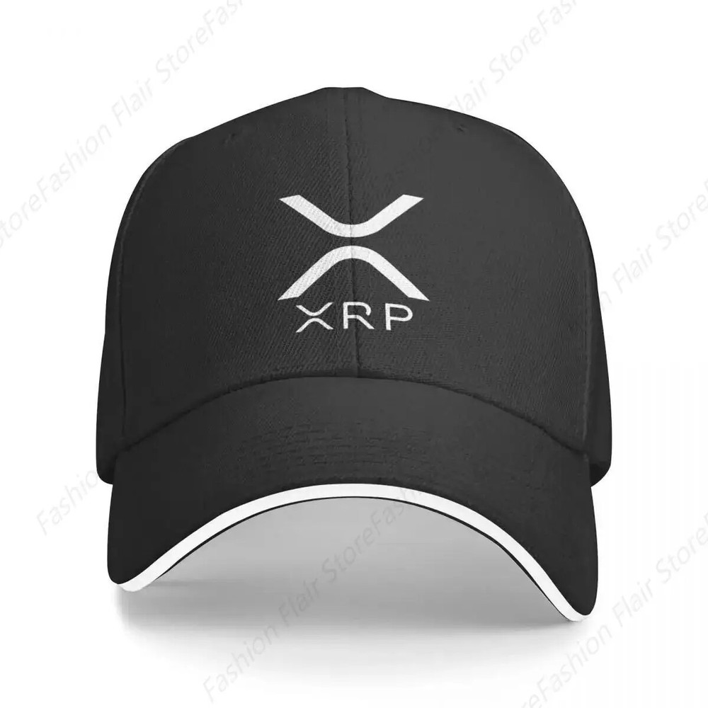 Ripple XRP Cryptocurrency Logo Baseball Cap Custom Embroidered Hat-image