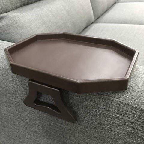 Sofa Arm Clip Table, Armrest Tray Table, Drinks/Remote Control/Snacks Holder,...