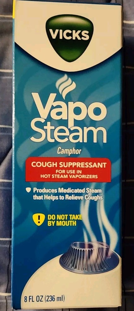 Vicks Vapo Steam Camphor Cough Suppressant 8Oz FREE SHIPPING! BUY NOW! 12/2025+-image