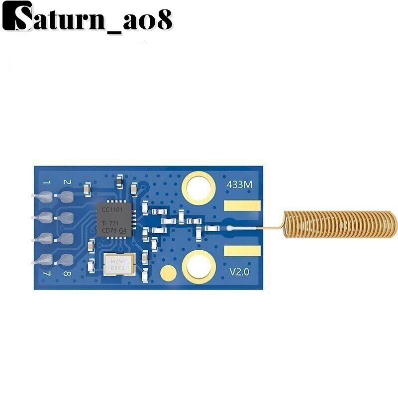 CC1101 433MHz 10dBm Wireless Transceiver Module Development SPI Spring Antenna