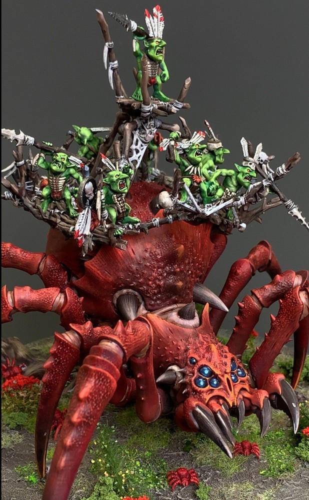 Warhammer AoS Arachnarok Spider Gloomspite Gitz Painted Army Miniature Showcase