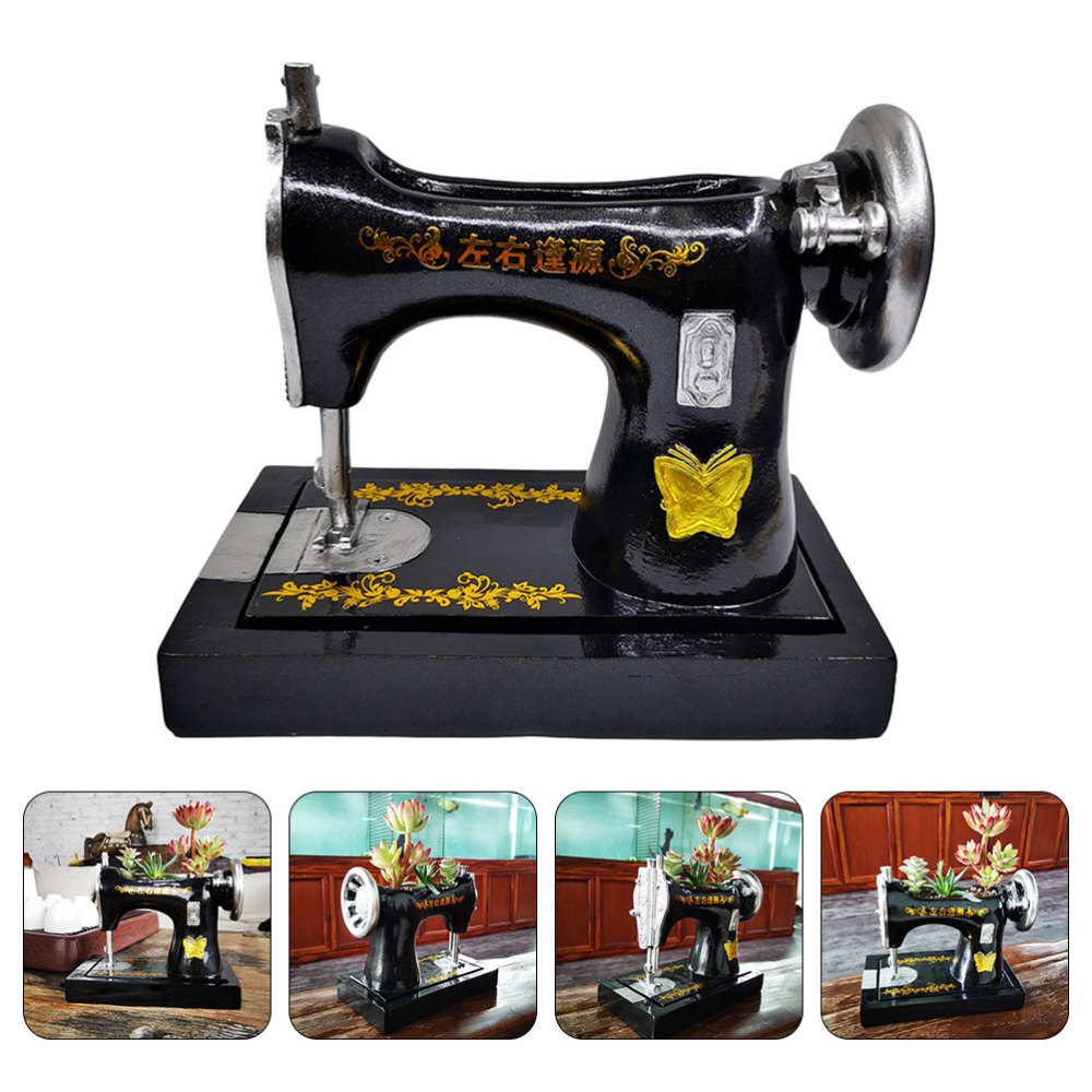 Embroidery Machine Desktop Flower Pot Sewing Pots Indoor Plant Machines