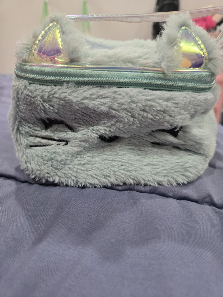 Turquoise Kitty Makeup Organizer