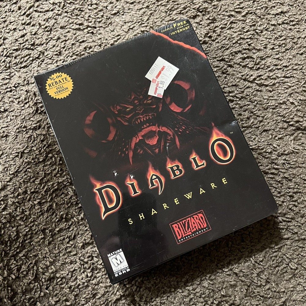 Rare Sealed DIABLO Shareware Edition by Blizzard Entertainment Super Rare