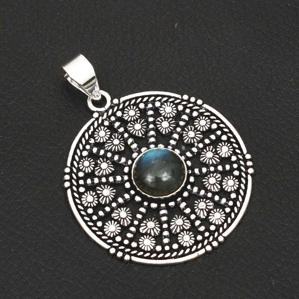 Labradorite Handmade Gemstone Pendant Necklace Jewelry Gift for Women 2 Inch AP-43443