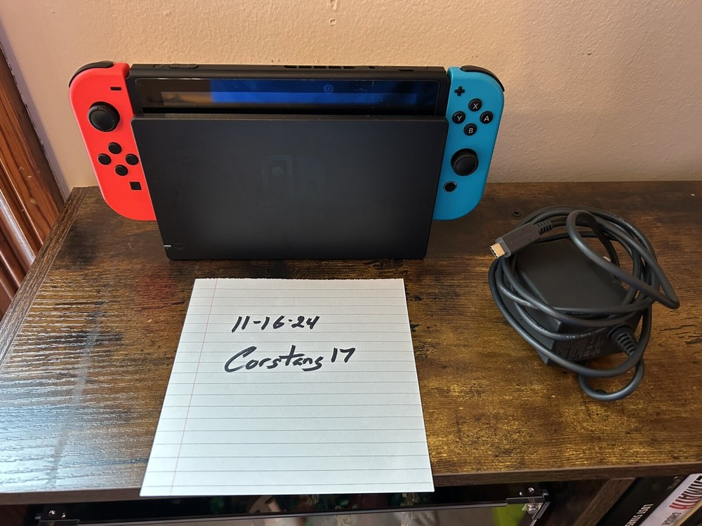 Nintendo Switch 32GB Blue/Red Joy-Con Console Authentic Minor Wear And Tear