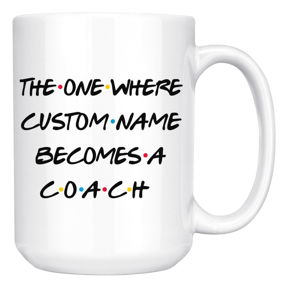 Personalized Coach Career Job Promotion Mug, Sport Coaching Graduation Gift
