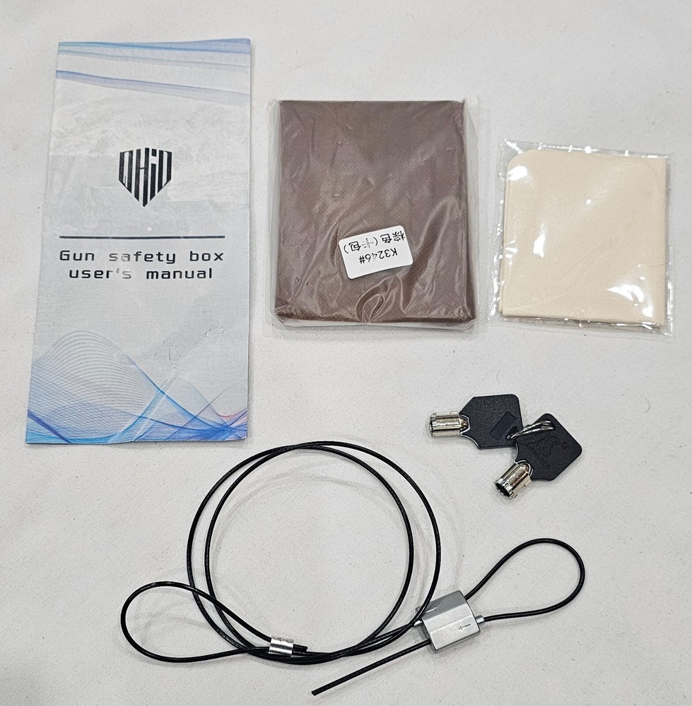 Biometric Fingerprint Gun Safe Accessories pack Only, keys-image