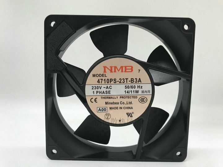 1 PCS   NMB-MAT  Fan  4710PS-23T-B3A  AC 230V 14/11W 12025 12CM Aluminum frame /