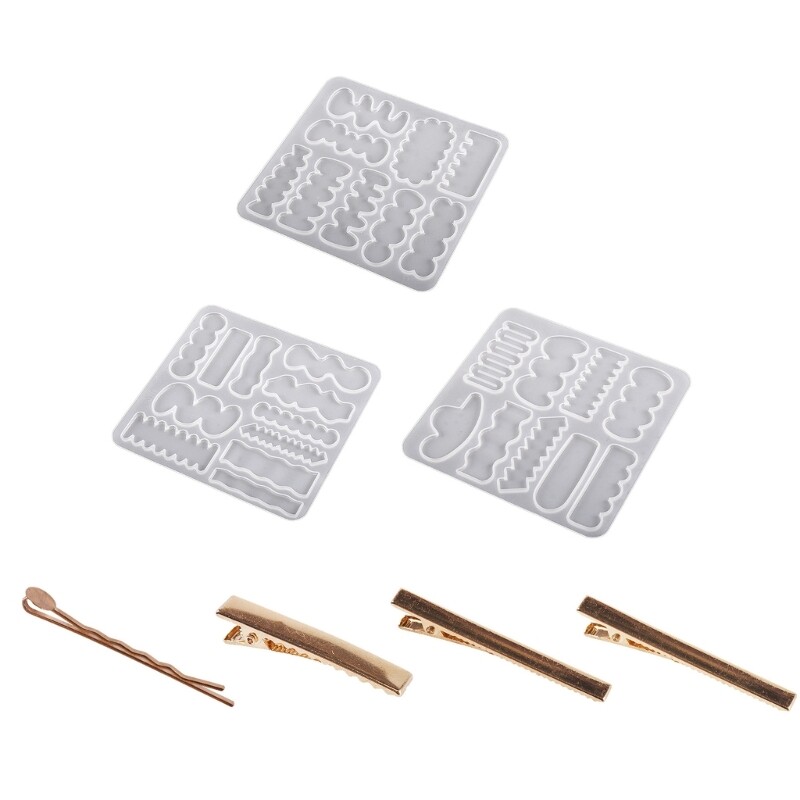 Small Claw Clips Molds Silicone Hairpin Mold Silicone Hair Claw Clips Resin Mold