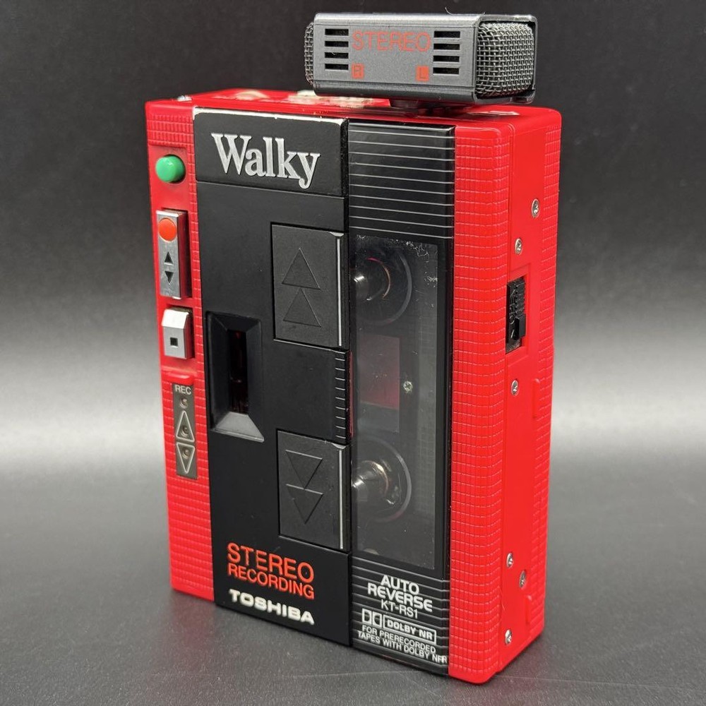 Toshiba Kt-Rs1 Walky Portable Cassette Player Vintage Audio Device Music Player