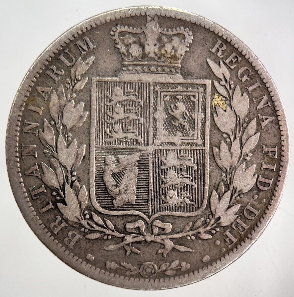 1886 Victoria Half-Crown Silver Coin in Fine Collectable Condition