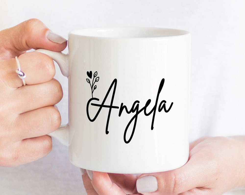 Custom Personalized Enamel Mug - Cute Name Coffee Mug Gift for Her  