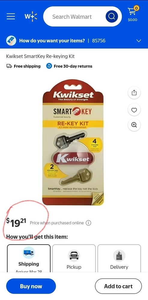 Smartkey Security Re-key Kit | Smart Key Kwikset Replace The Key Not The Lock