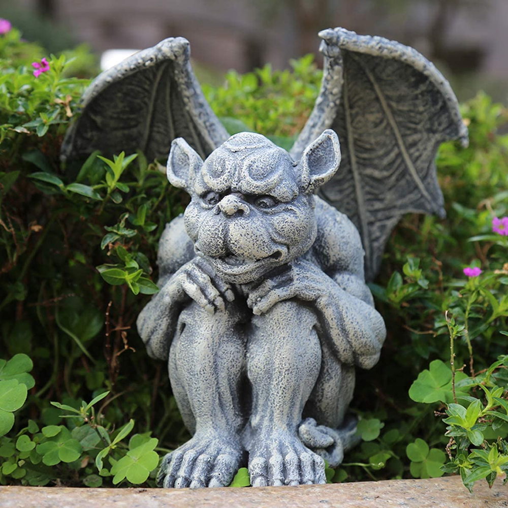 Gargoyle Statue Garden Guardian Sculpture Figurine Gothic Indoor Outdoor Garden