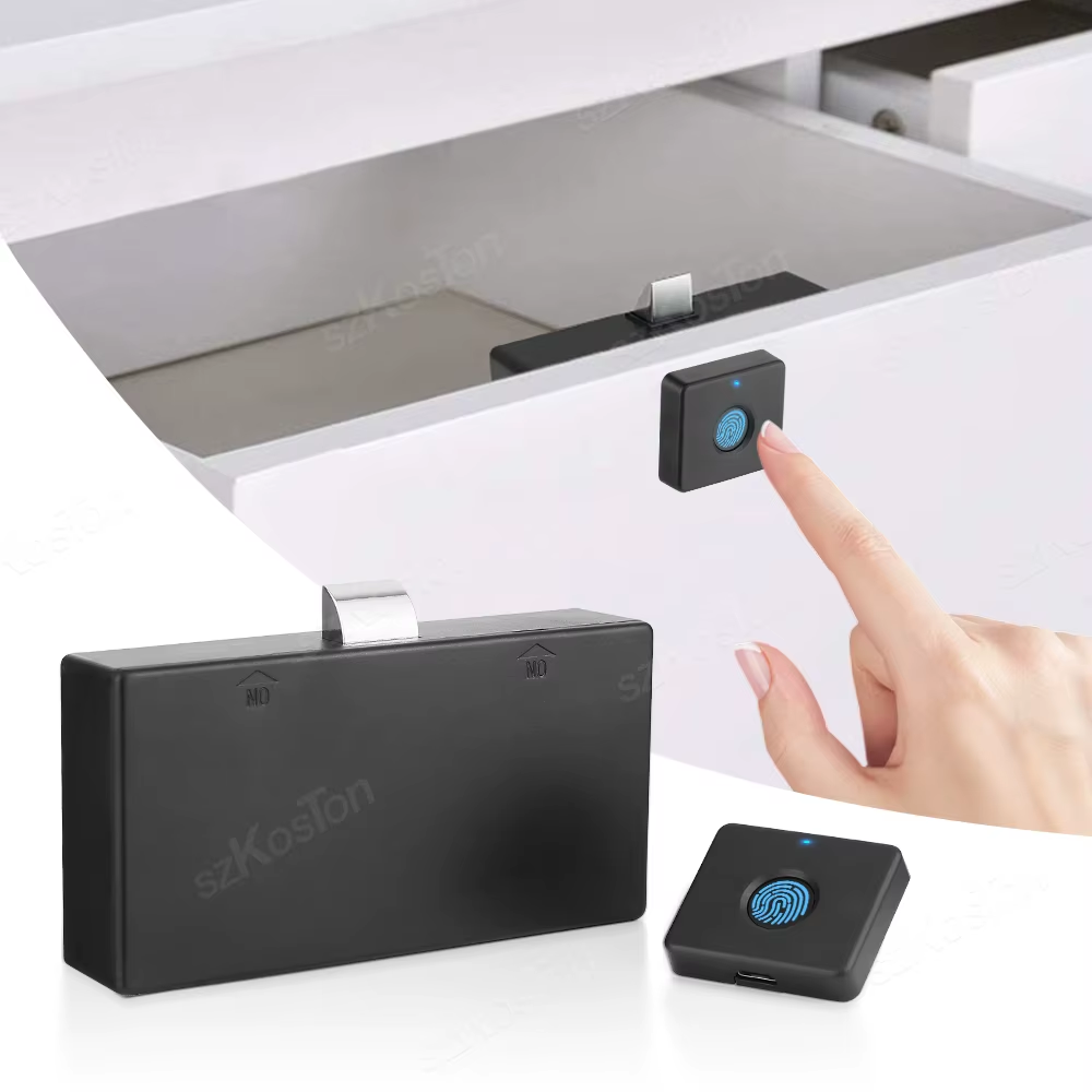 Biometric Fingerprint Electronic Hidden Drawer Lock for Secure Storage-image