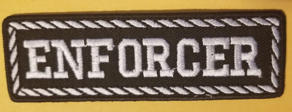 ENFORCER Club Officer Embroidered Patch Worldwide shipping