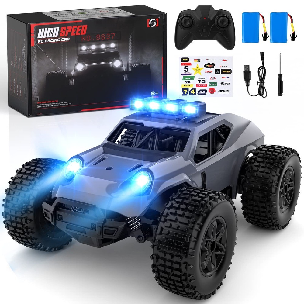 1:18 Fast RC Cars for Adults + KM/H High Speed Remote Control Truck 4WD New