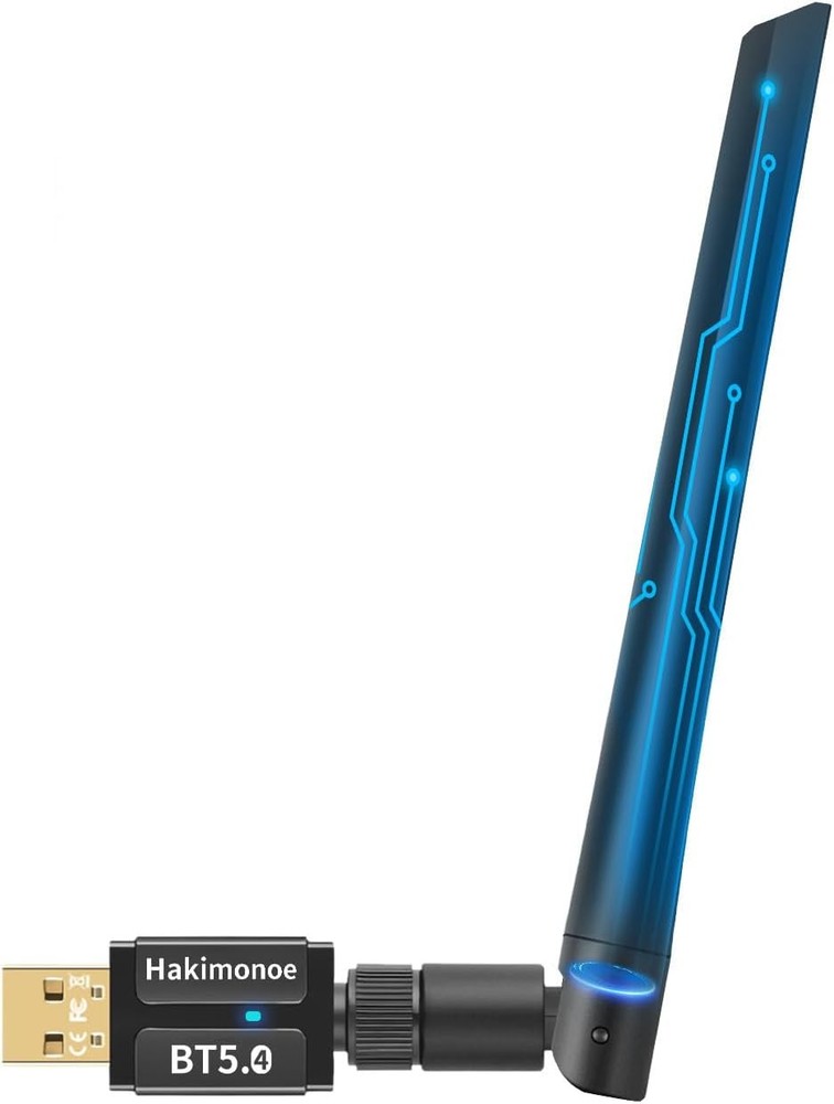 Long Range Bluetooth 5.4 USB Adapter for PC with 5dBi Antenna