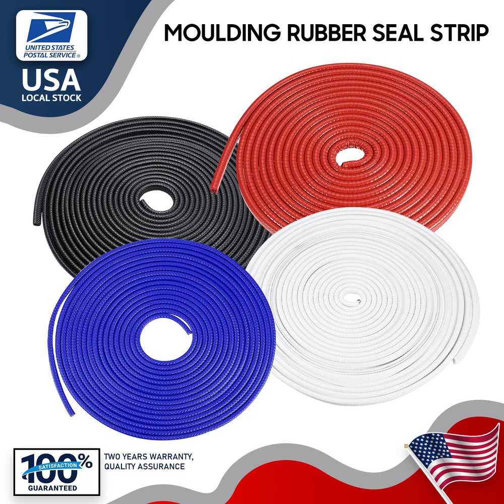 32ft  Rubber Seal Strip Car Parts Door Window Push-On Pinch Weld Trim decoration